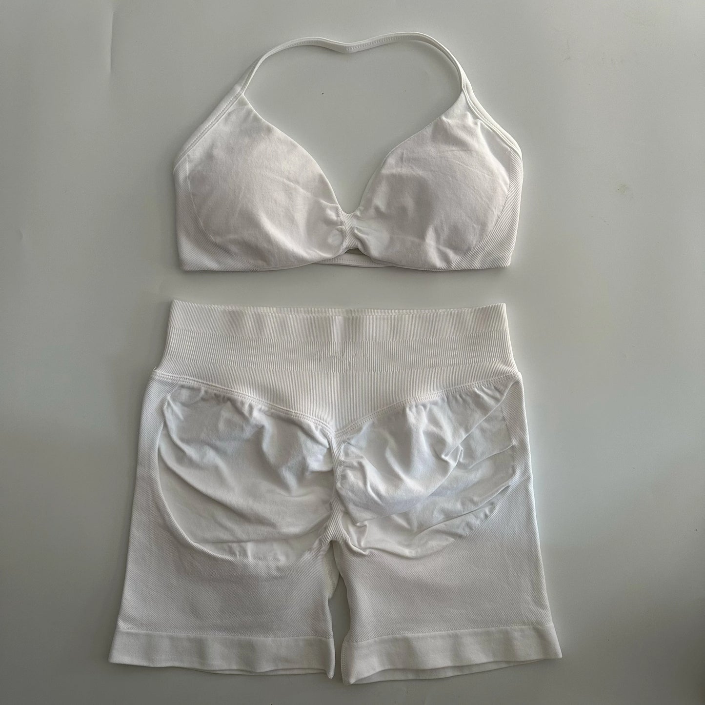 Yoga Gym Set Seamless Strappy Yoga Bra Top