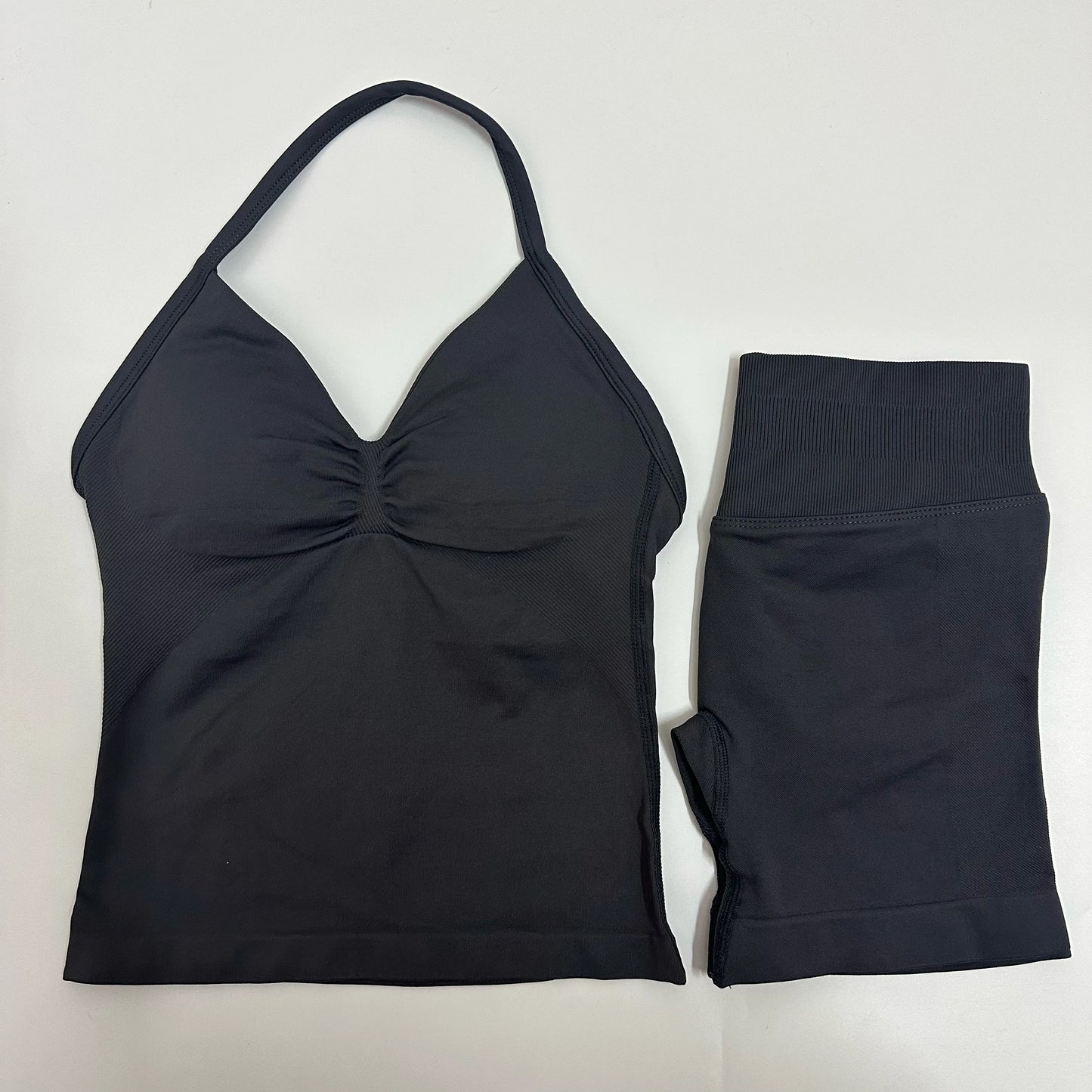 Yoga/Gym Set Backless Tank Tops High Waist