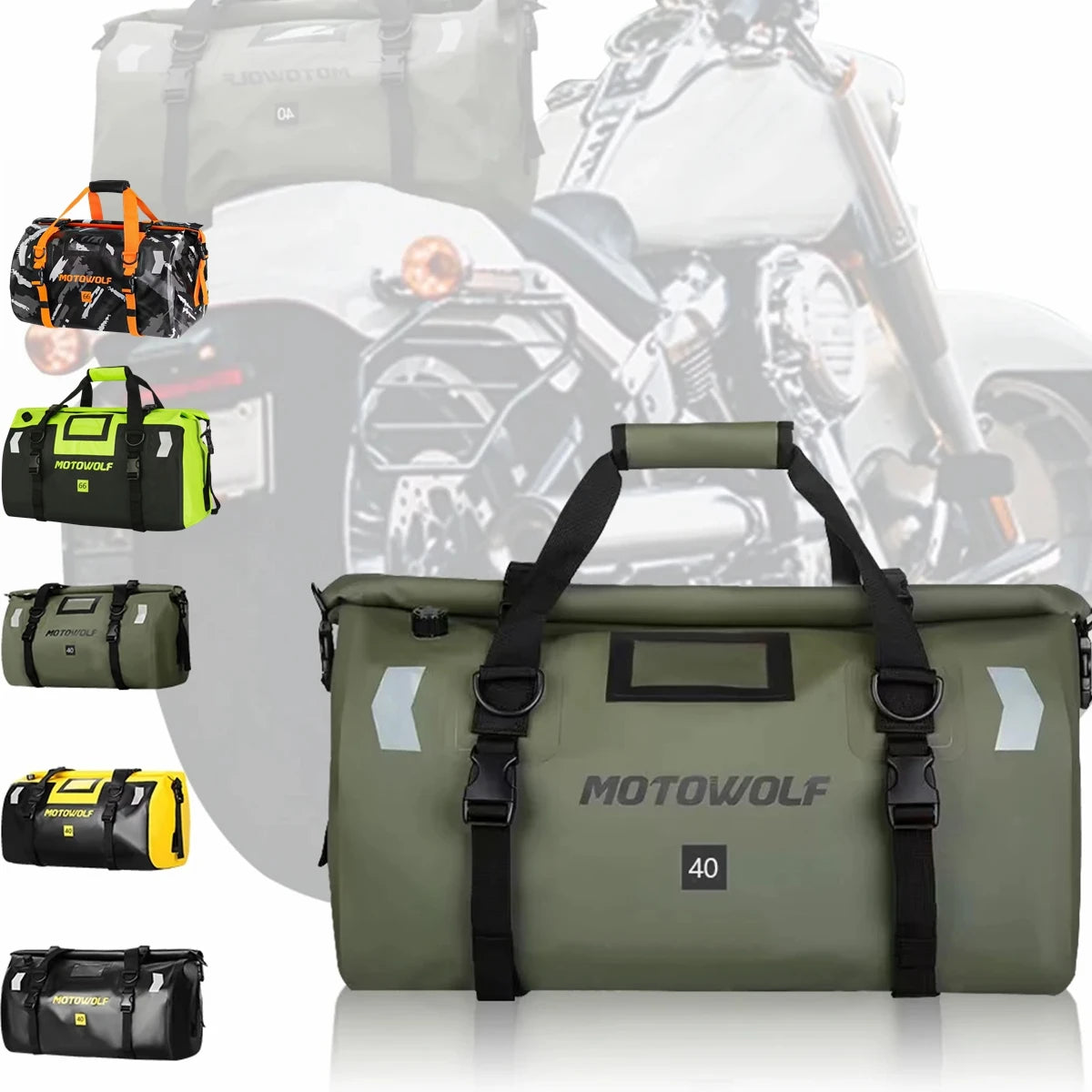 Motorcycle Dry Bag Waterproof Tail Duffle Bag