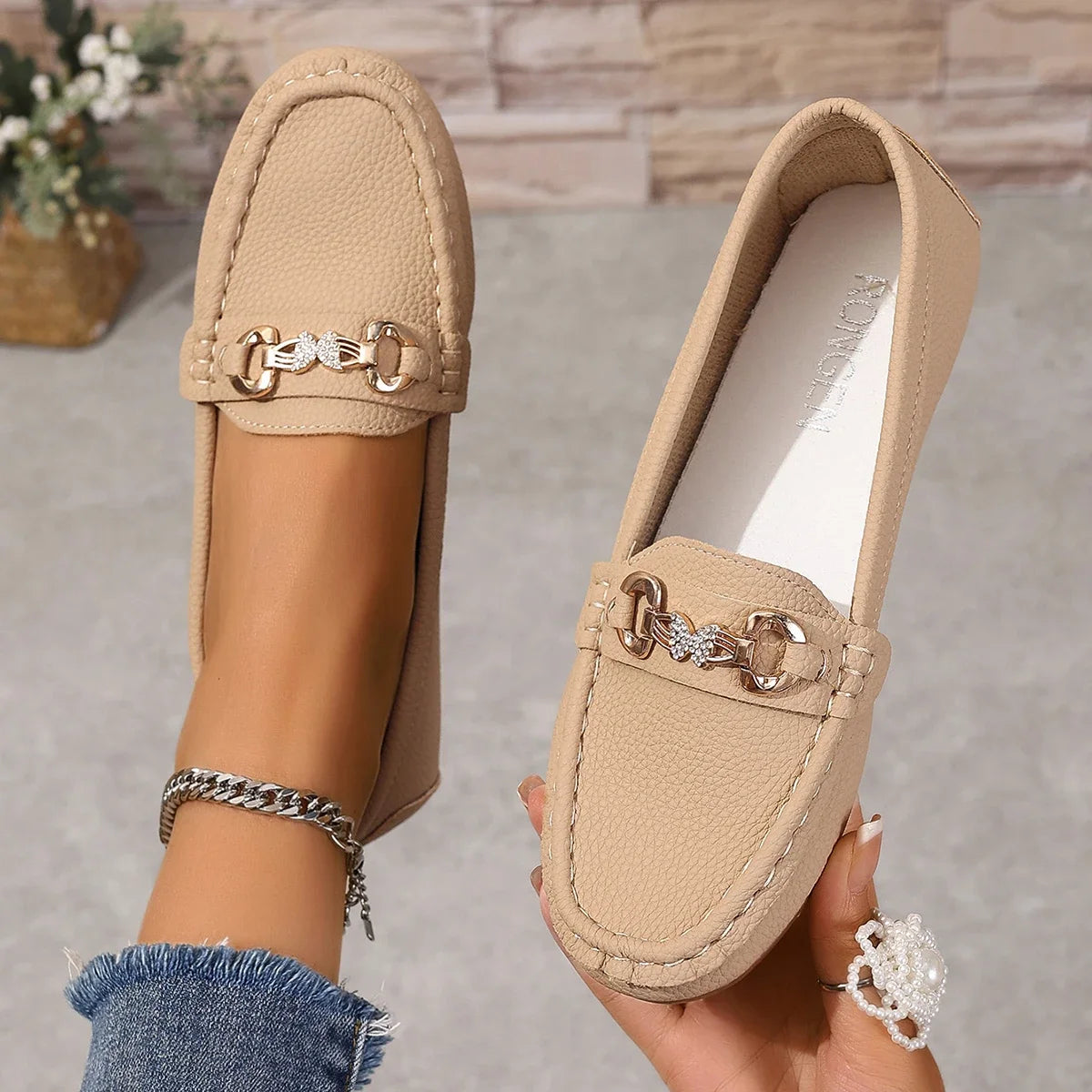 Women's Casual Slip on Mary Jane Shoes