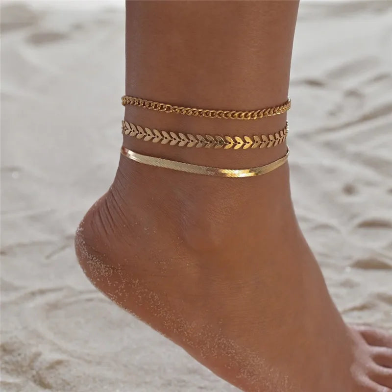 Sexy Anklet  Bracelet Cheville Barefoot Leg Chain