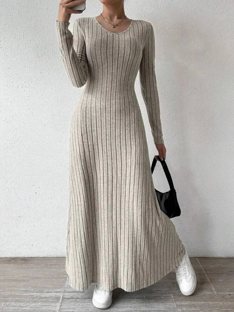 Knitted Long Sleeve Smooths Slims Your Silhouette