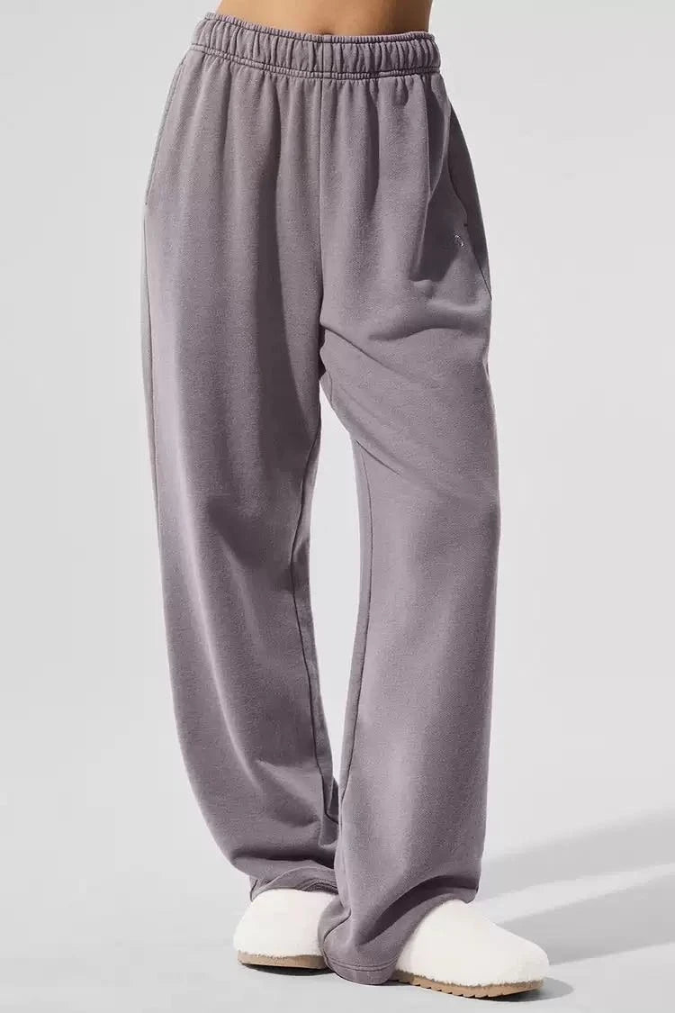 Cotton Jogging Gray  Drawstring Elastic Black Trousers