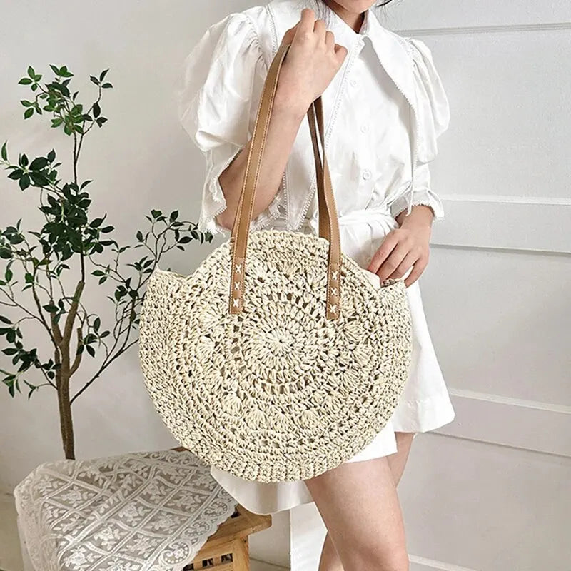 Large Capacity Hollow Out Simple Tote Bag