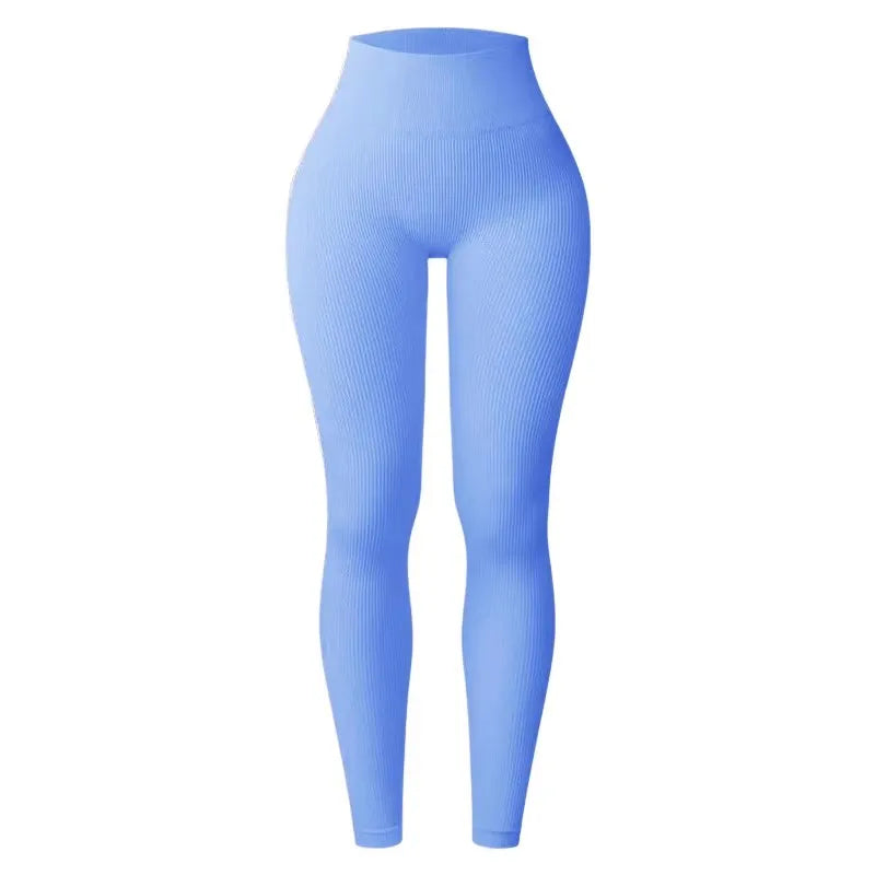 Seamless knitted yoga pants high waisted leggings