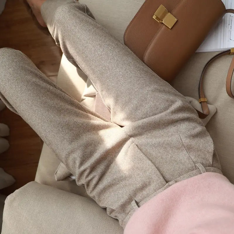 High Waist Suit Pencil Pants Fashion Trousers