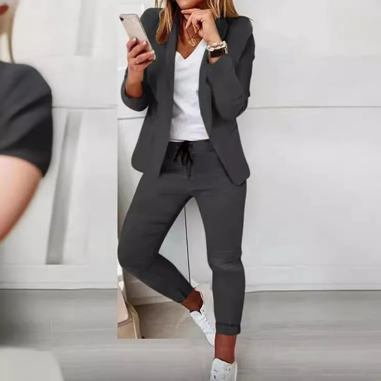 Two Pieces Sets Blazers Coat And Pants