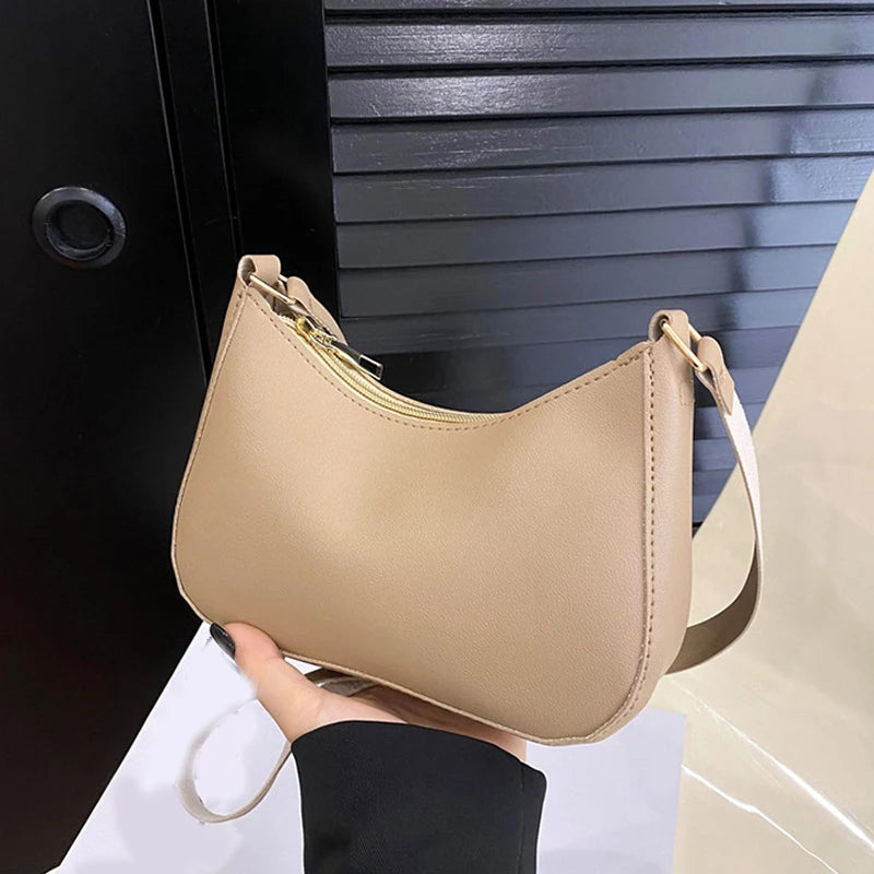 Leather Shoulder Underarm Fashion Handbags Hobos