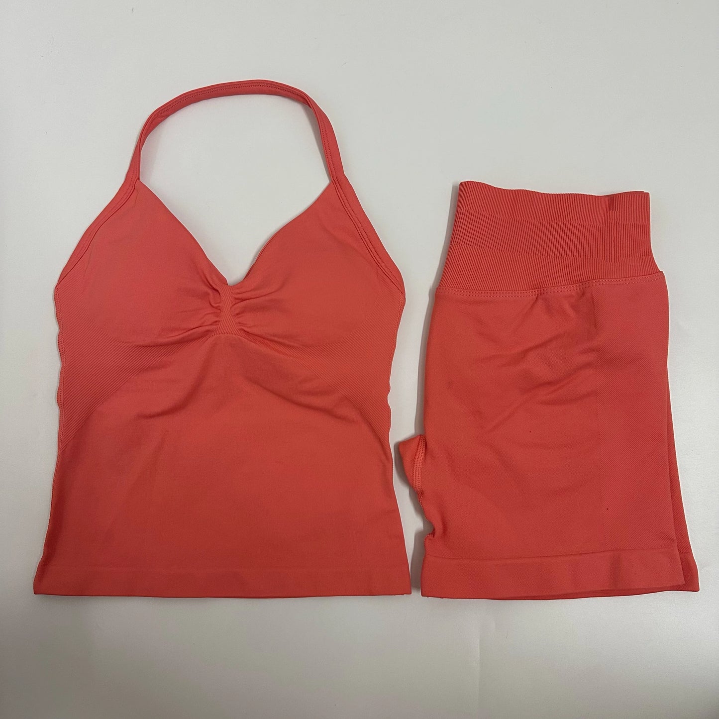 Yoga/Gym Set Backless Tank Tops High Waist