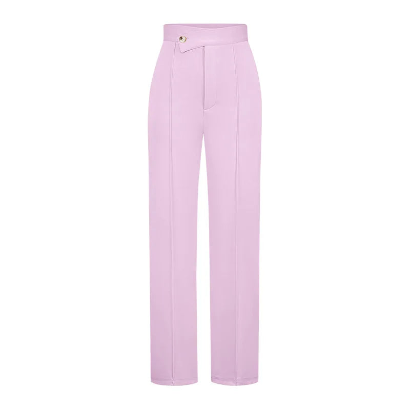 New Casual Women  Solid Color Trousers