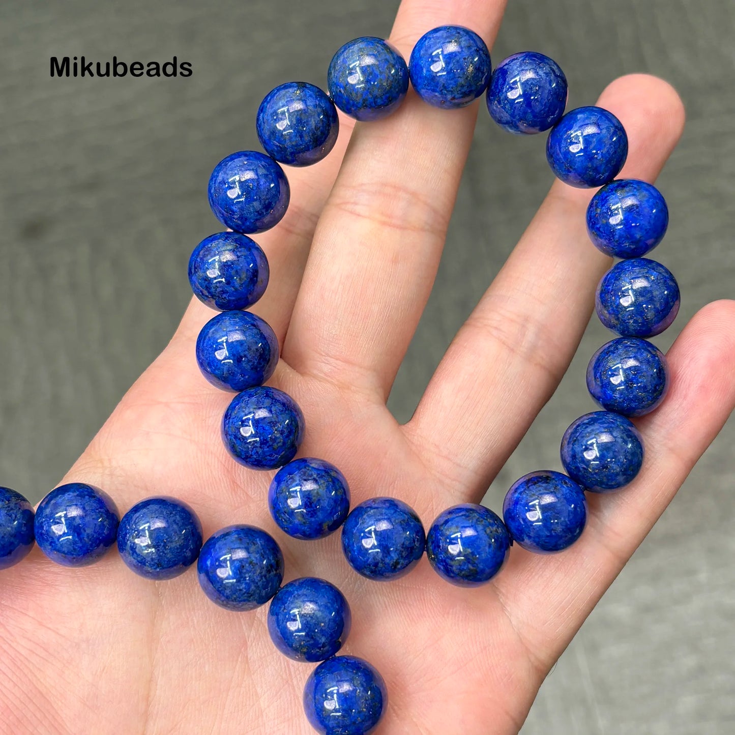 AAA Lapis Lazuli 12mm Smooth Round Stone 2