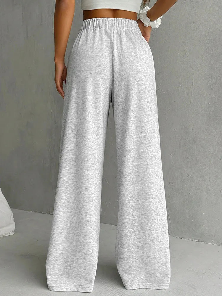 Women's  Fashion  Solid Versatile Sweatpants