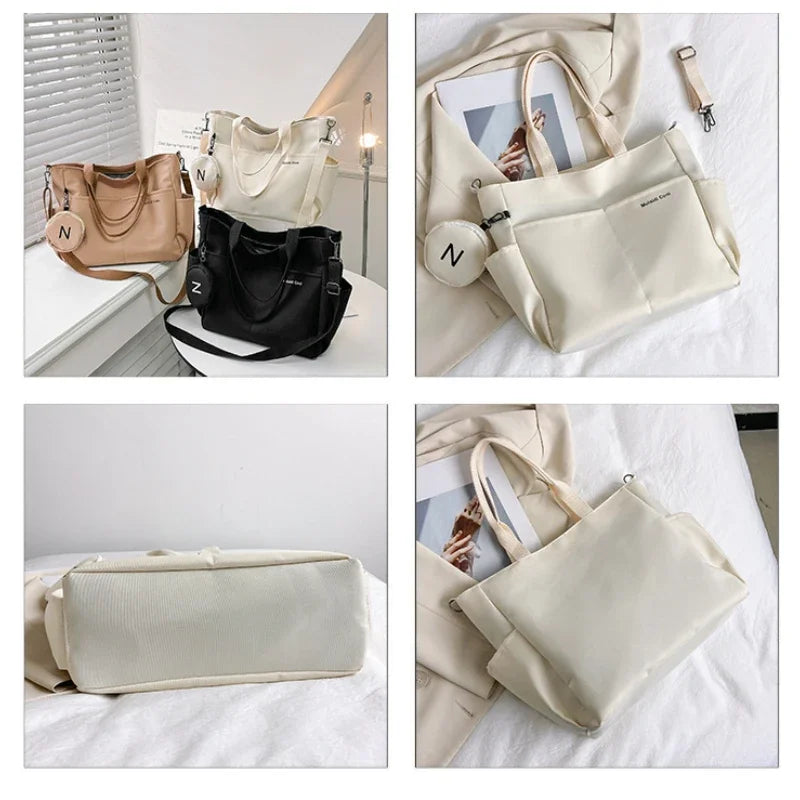 Women Shoulder Crossbody  Canvas Tote Messenger Bag