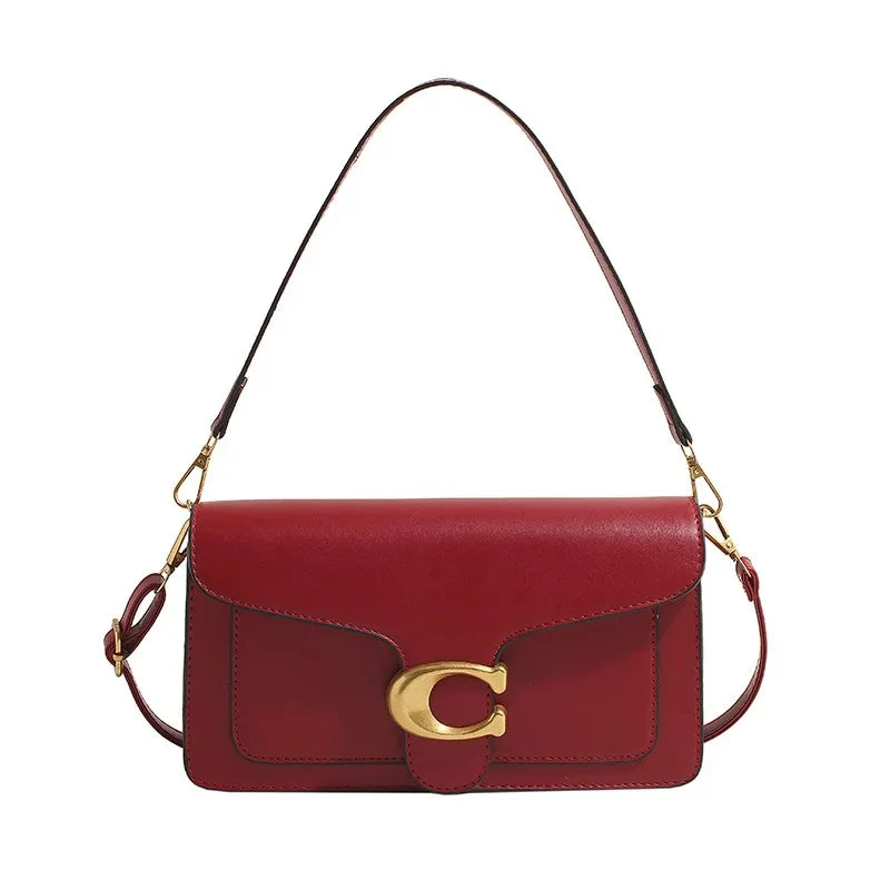 High-End Pure Color Simple Square Bag