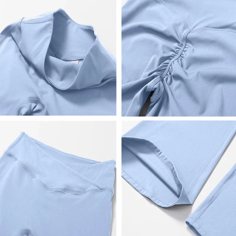 Yoga Set  Sexy Sports Bra/ Flared Leggings