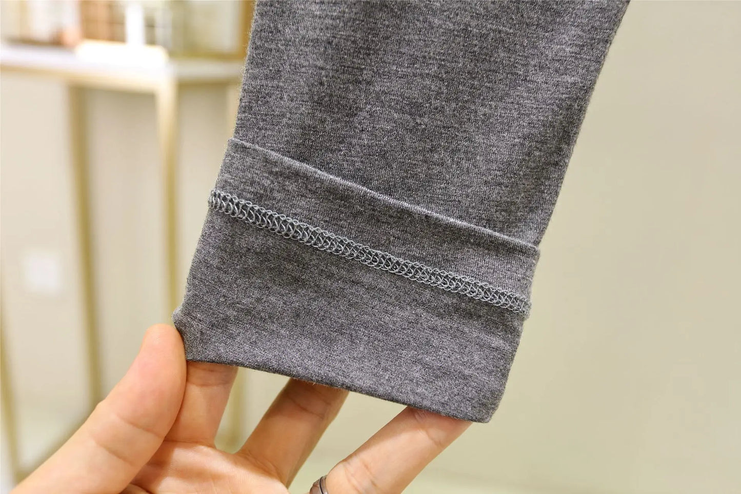 Cotton big leggings elastic comfortable pure color